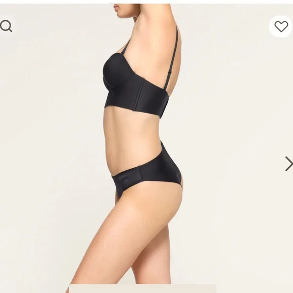 SKIMS deep plunge shapewear.